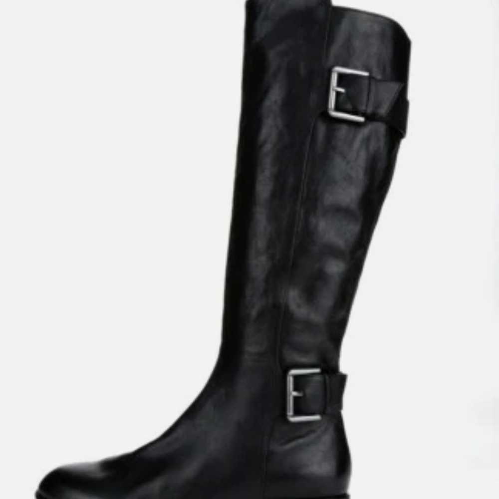 Via Spiga Black Over the Knee Boots